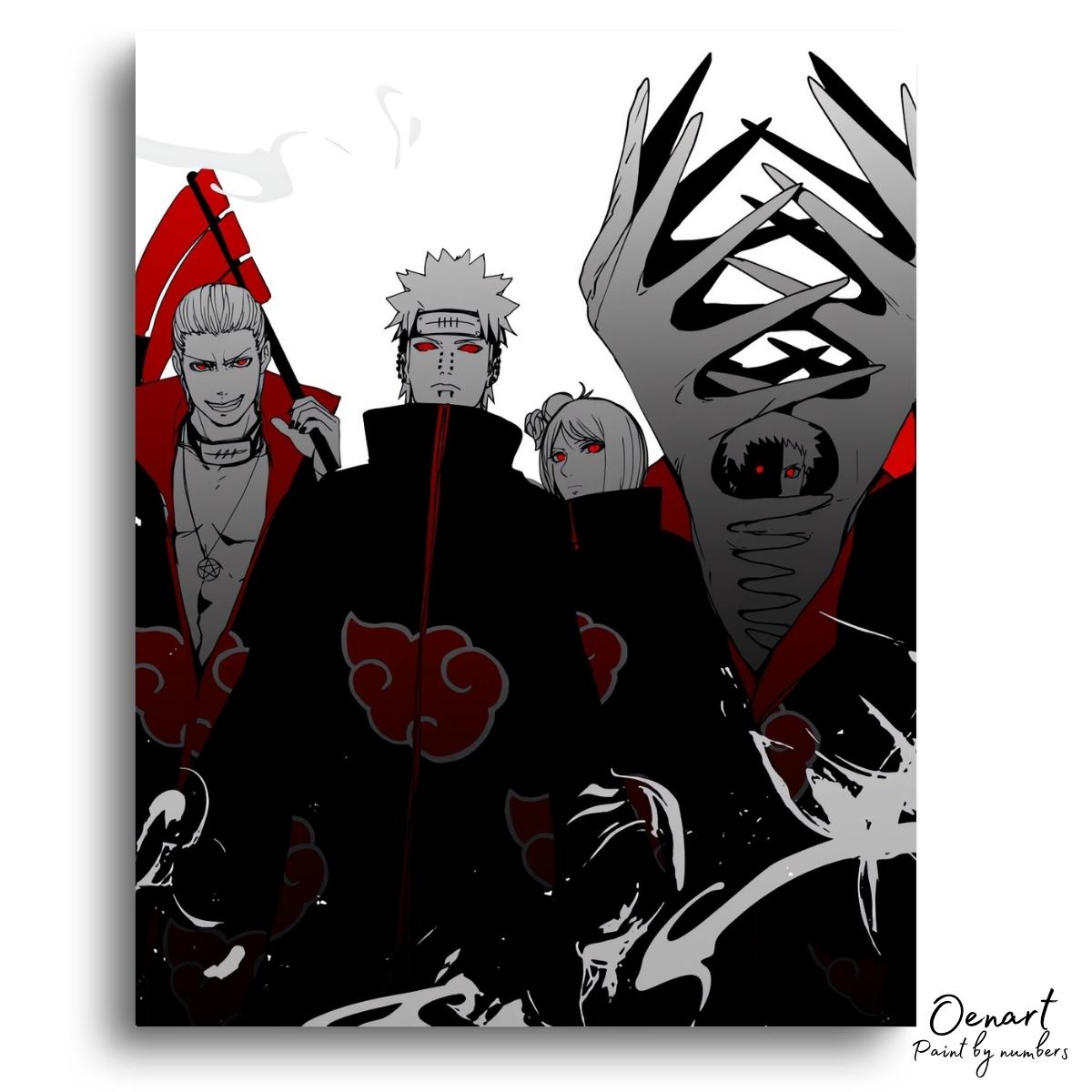 Naruto Shippuden: Team Akatsuki - Anime Paint By Numbers Kit