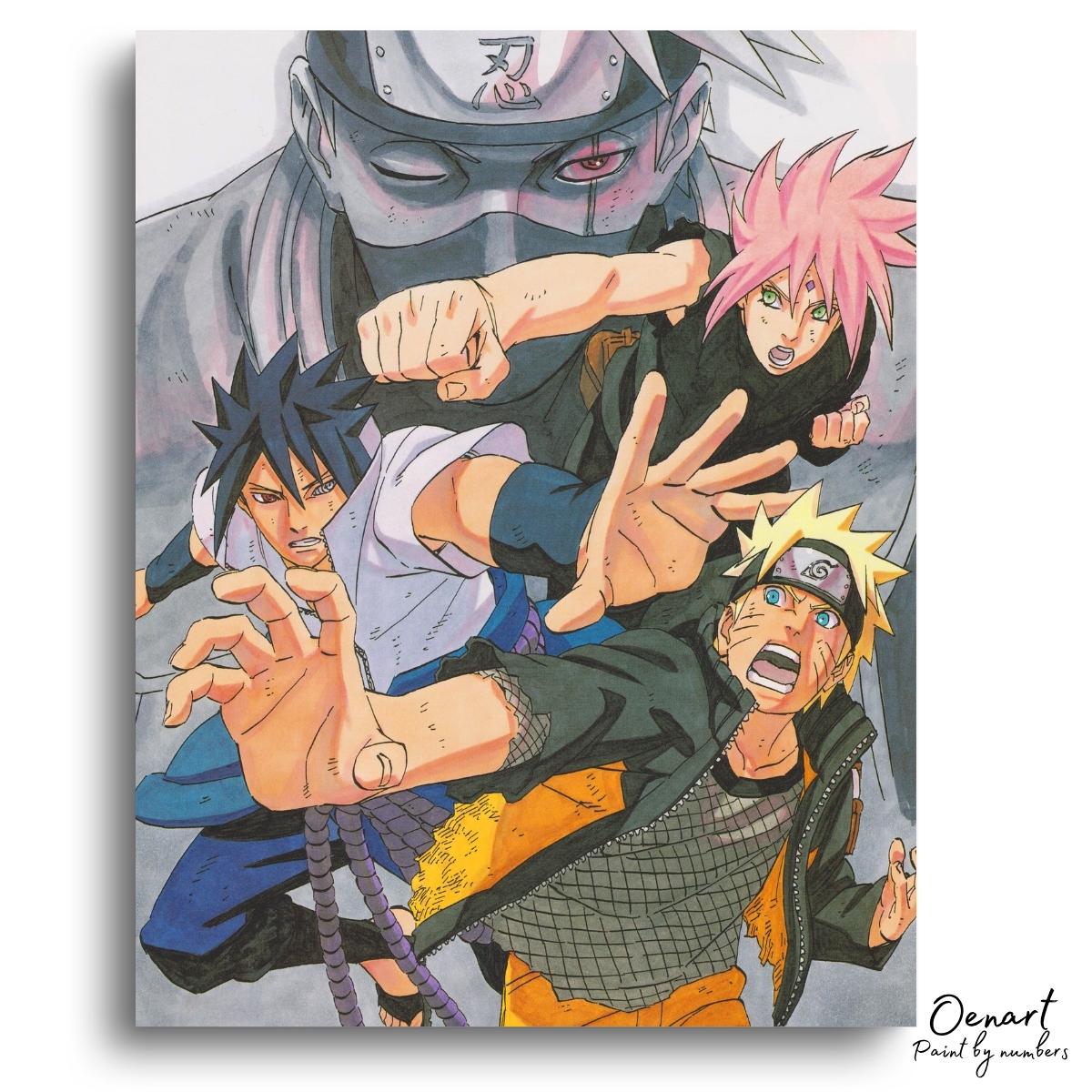 Naruto Shippuden: Team Kakashi - Anime Paint By Numbers Kit