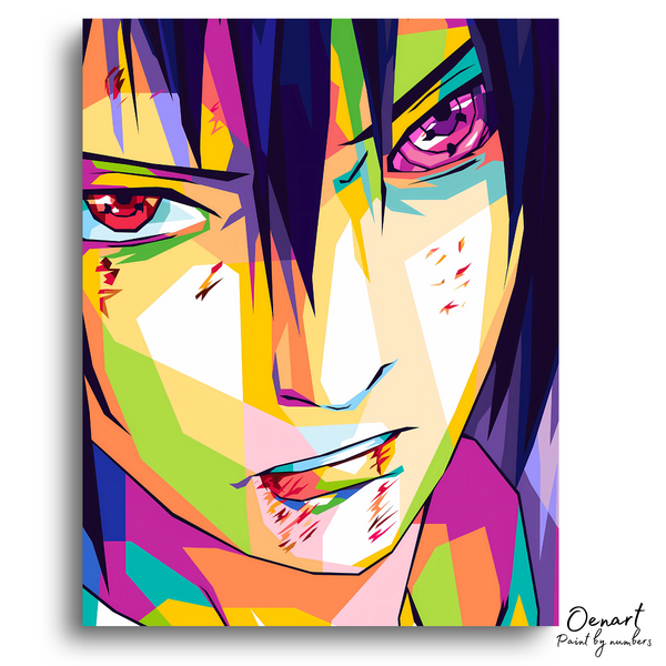 Naruto Shippuden: Uchiha Sasuke Rinnegan - Anime Paint By Numbers Kit