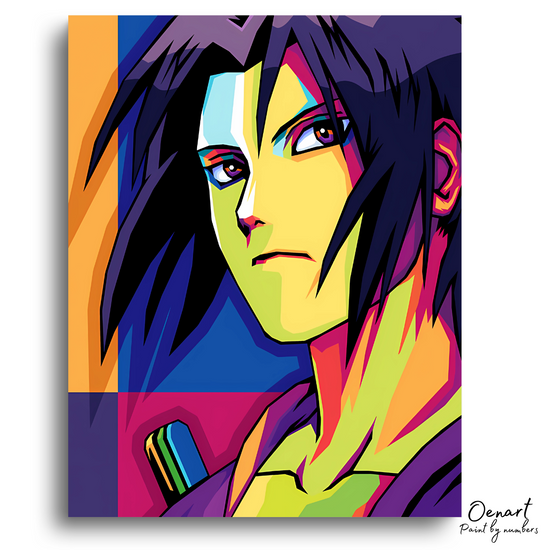 Naruto Shippuden: Uchiha Sasuke Wpap Pop Art - Anime Diamond Painting