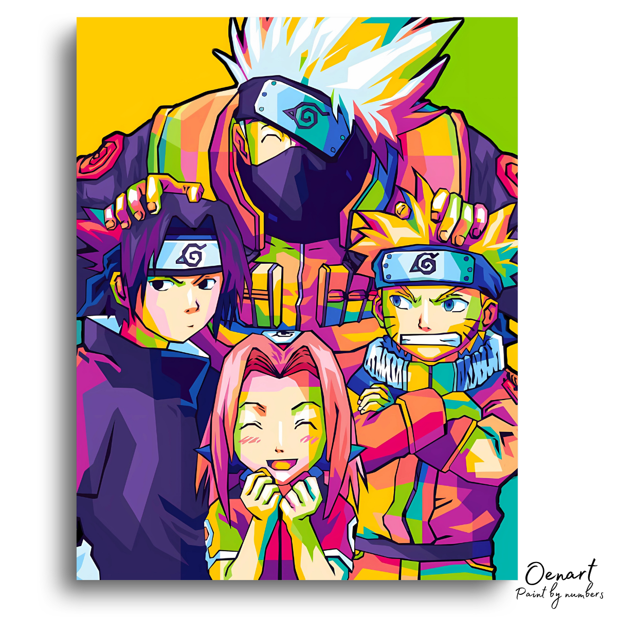 Naruto: Team 7 Pop Art - Anime Diamond Painting