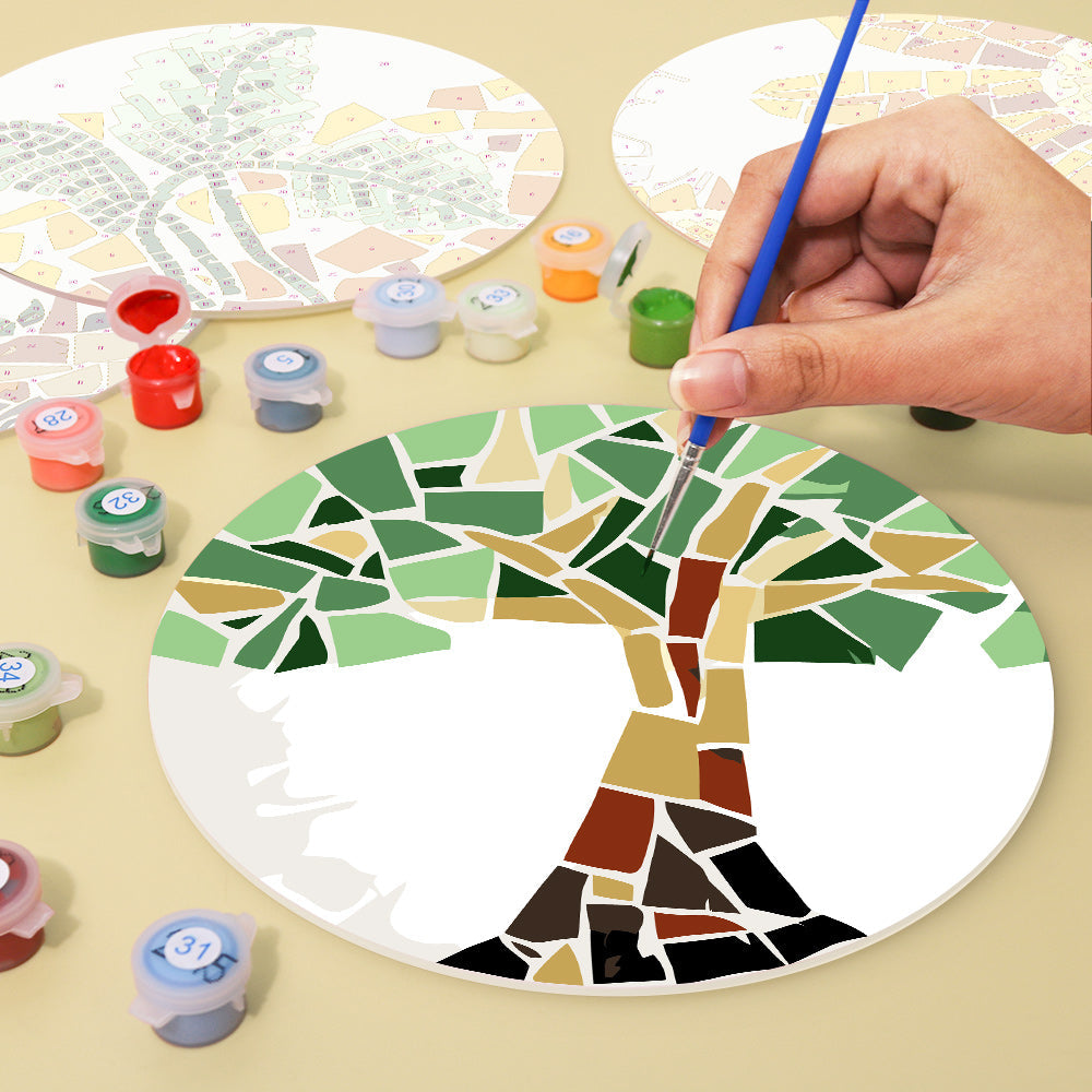 Nature-Inspired Mosaic Placemat Paint Kit