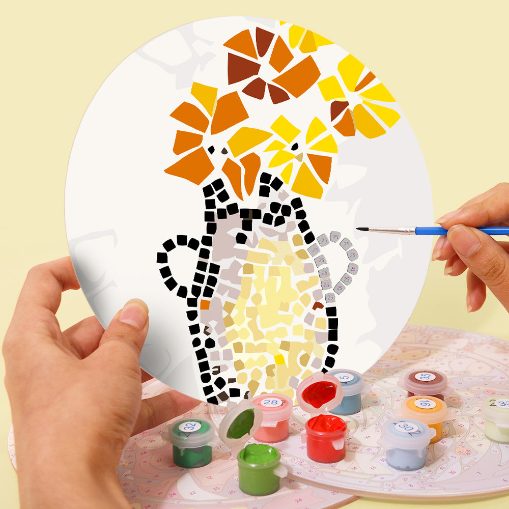 Nature-Inspired Mosaic Placemat Paint Kit