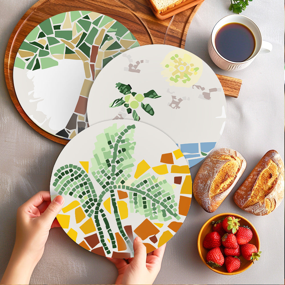 Nature-Inspired Mosaic Placemat Paint Kit