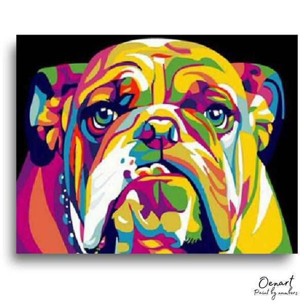 Neon Dog: Paint By Numbers Kit