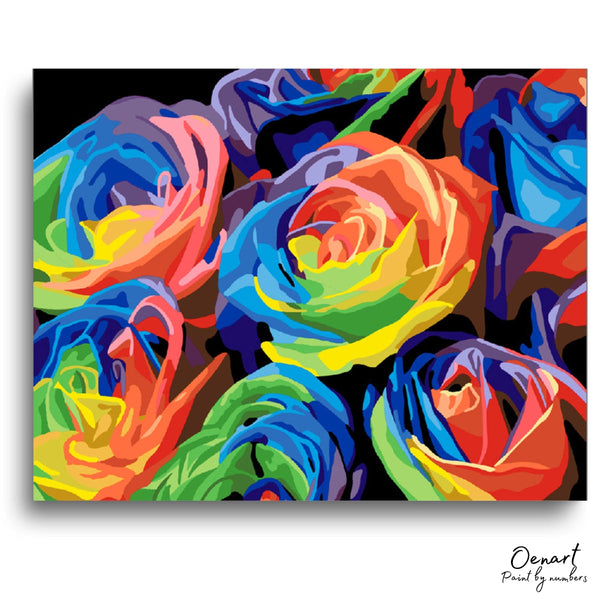 Neon Flowers - Paint By Numbers Kit