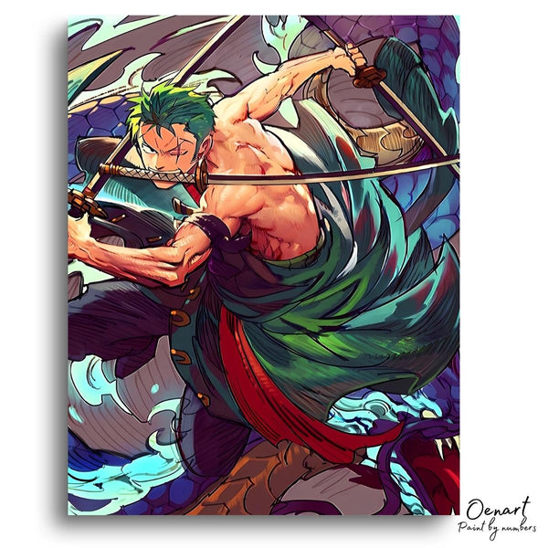 One Piece: 3 Swords - Anime Diamond Painting