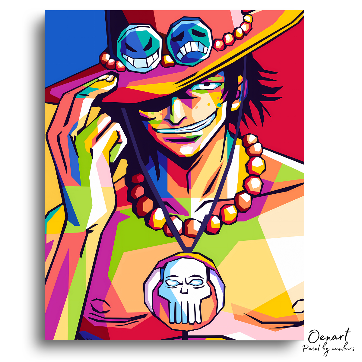 One Piece: Ace Pop Art - Anime Paint By Numbers Kit