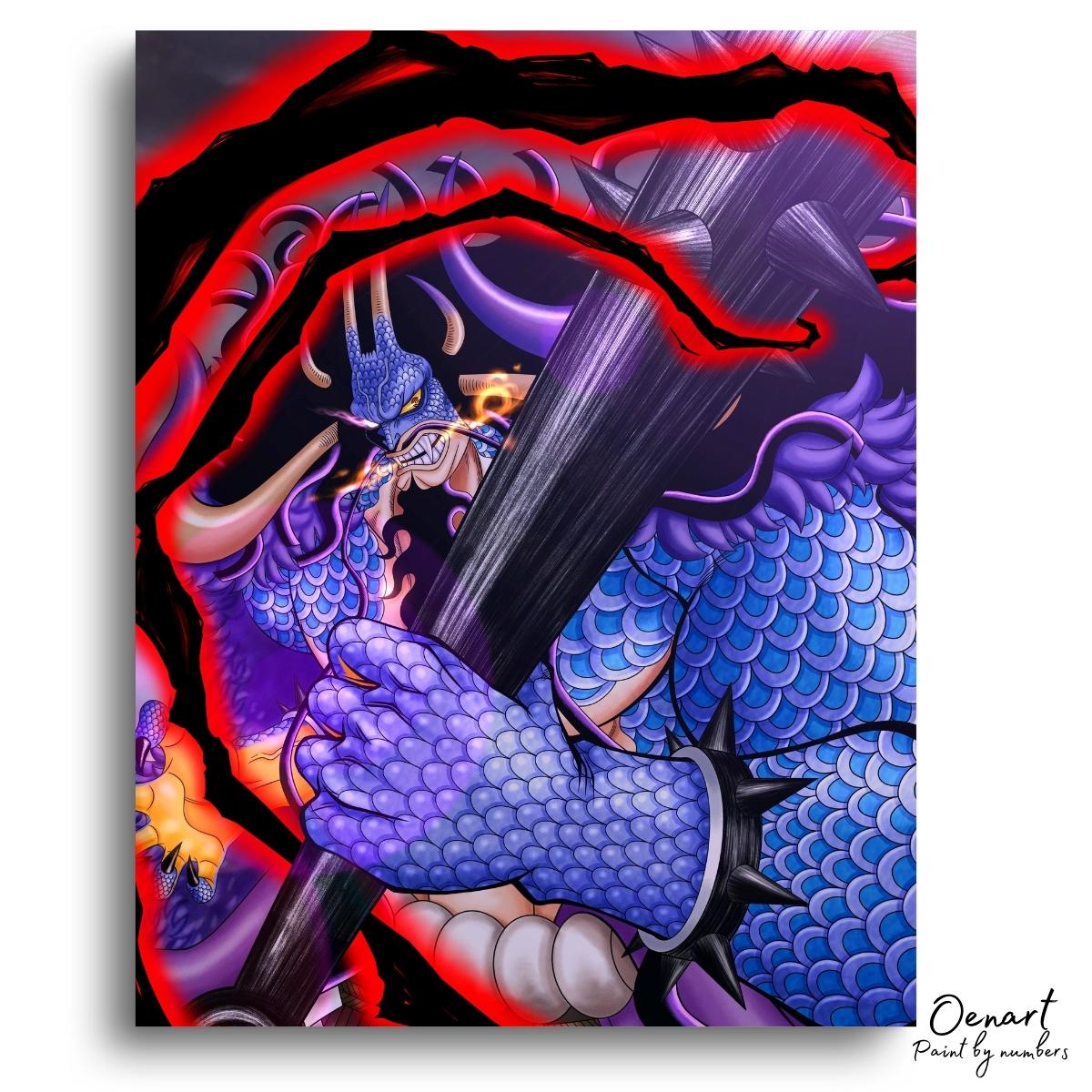 One Piece: Angry Kaido - Anime Diamond Painting