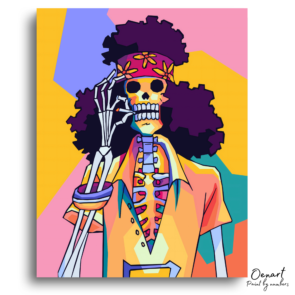 One Piece: Brook Pop Art - Anime Paint By Numbers Kit