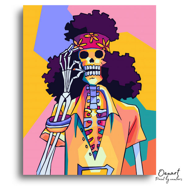 One Piece: Brook Pop Art - Anime Paint By Numbers Kit