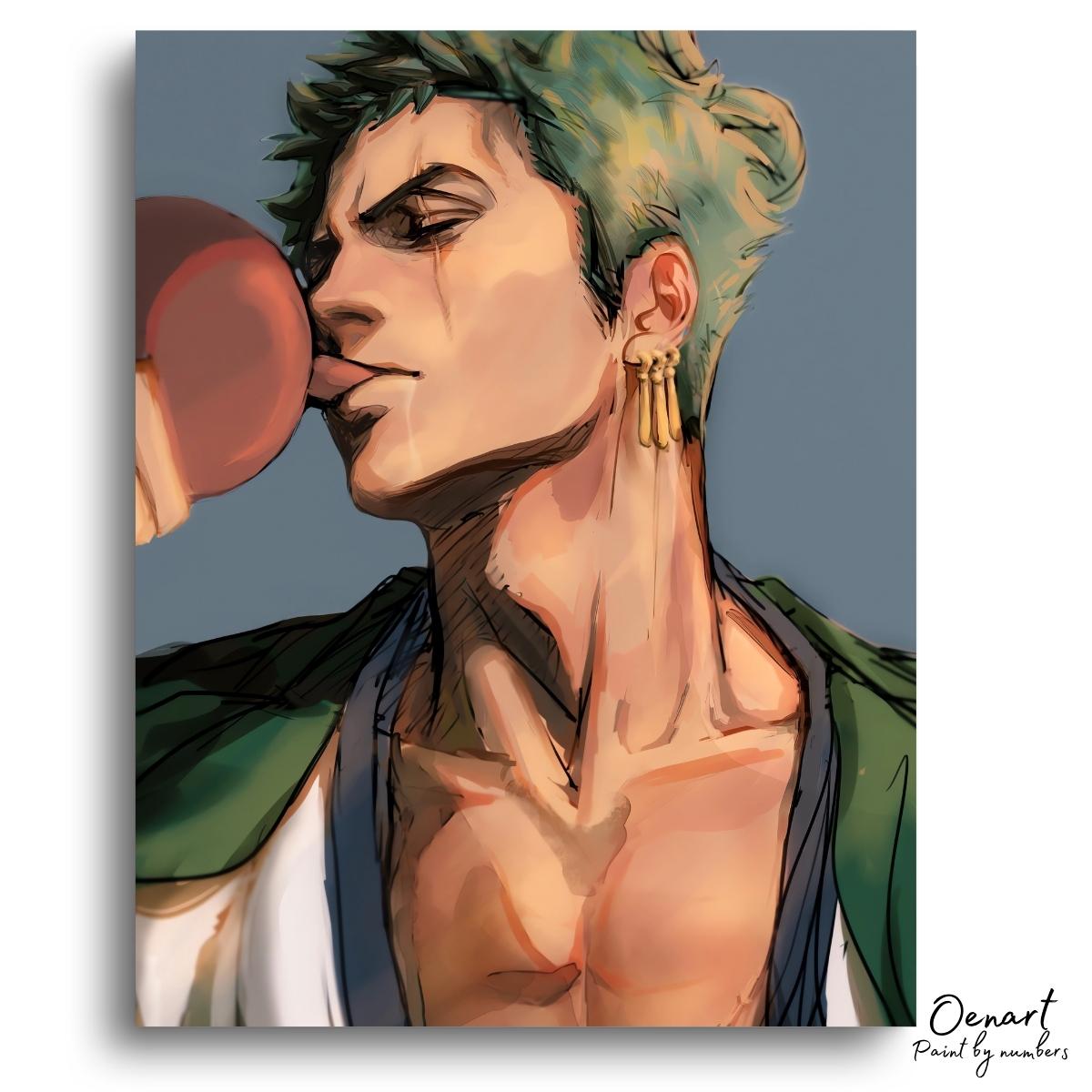 One Piece: Drinking Zoro - Anime Diamond Painting