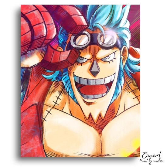 One Piece: Franky Portrait - Anime Paint By Numbers Kit