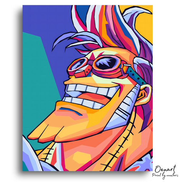 One Piece: Franky Wpap Art - Anime Paint By Numbers Kit