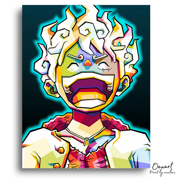 One Piece: Luffy Gear 5 - Anime Diamond Painting