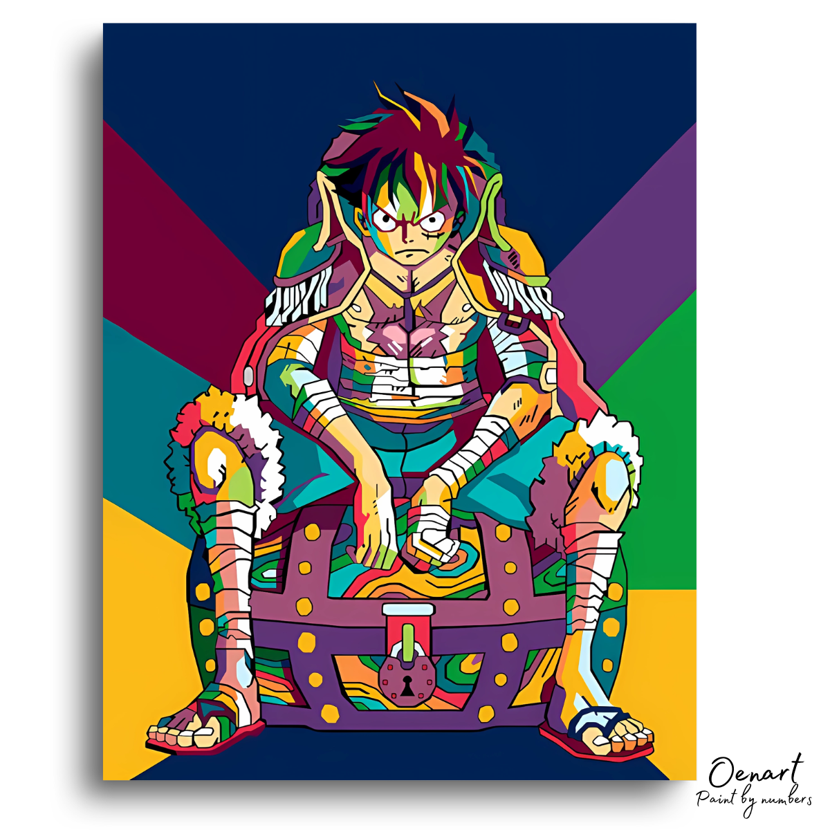 One Piece: Luffy Pop Art - Anime Paint By Numbers Kit