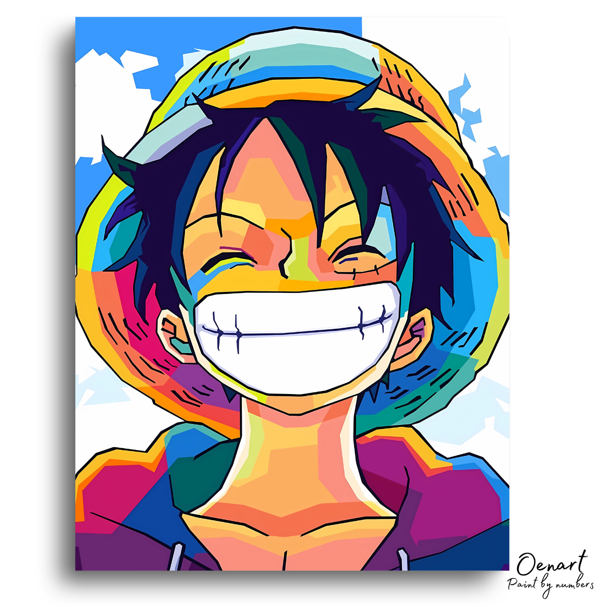 One Piece: Luffy Smiling - Anime Diamond Painting