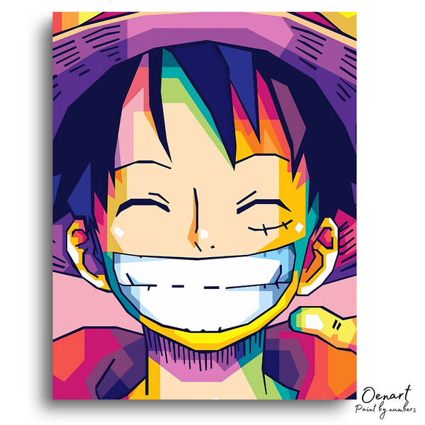 One Piece: Monkey D Luffy Smiling - Anime Paint By Numbers Kit