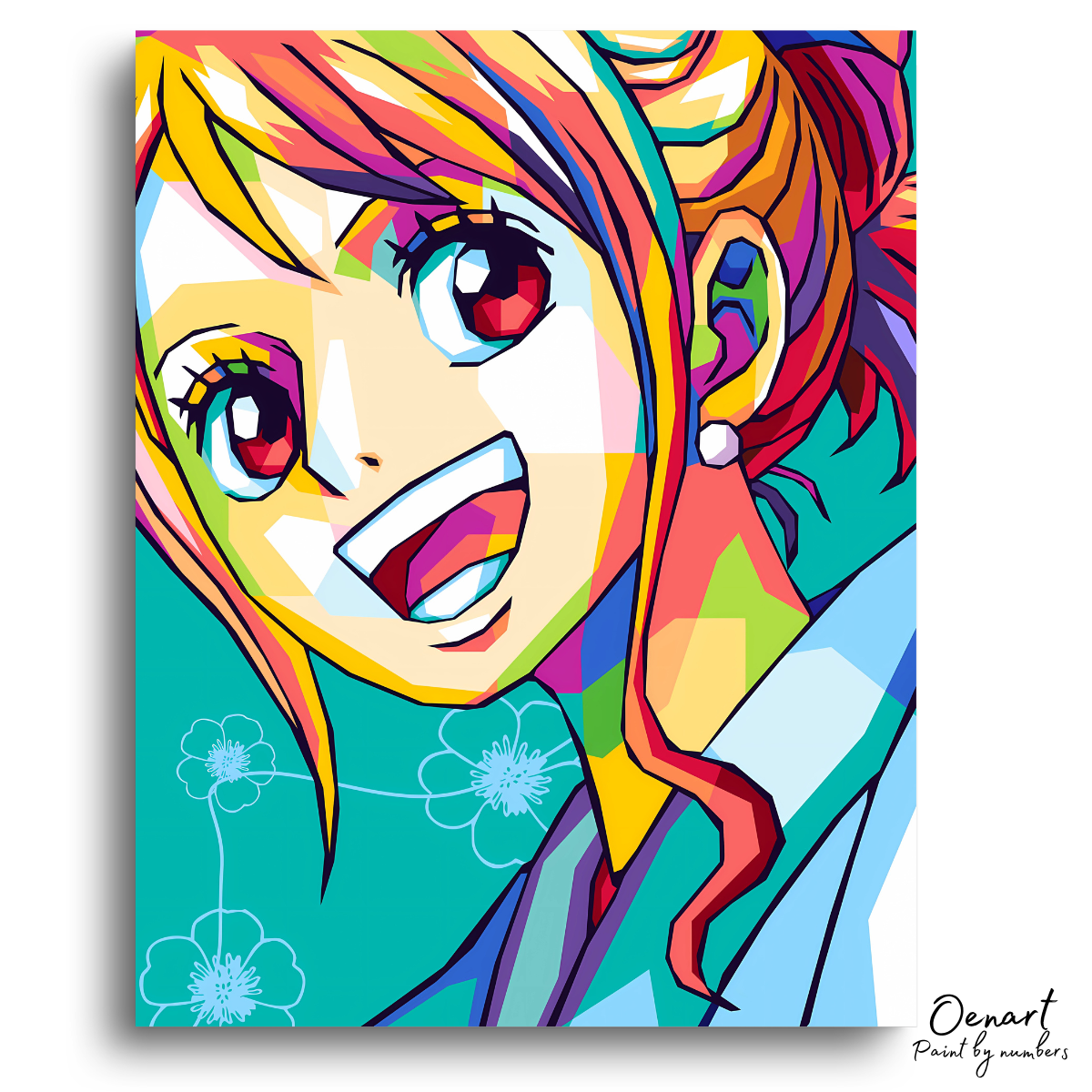 One Piece: Nami Pop Art - Anime Paint By Numbers Kit