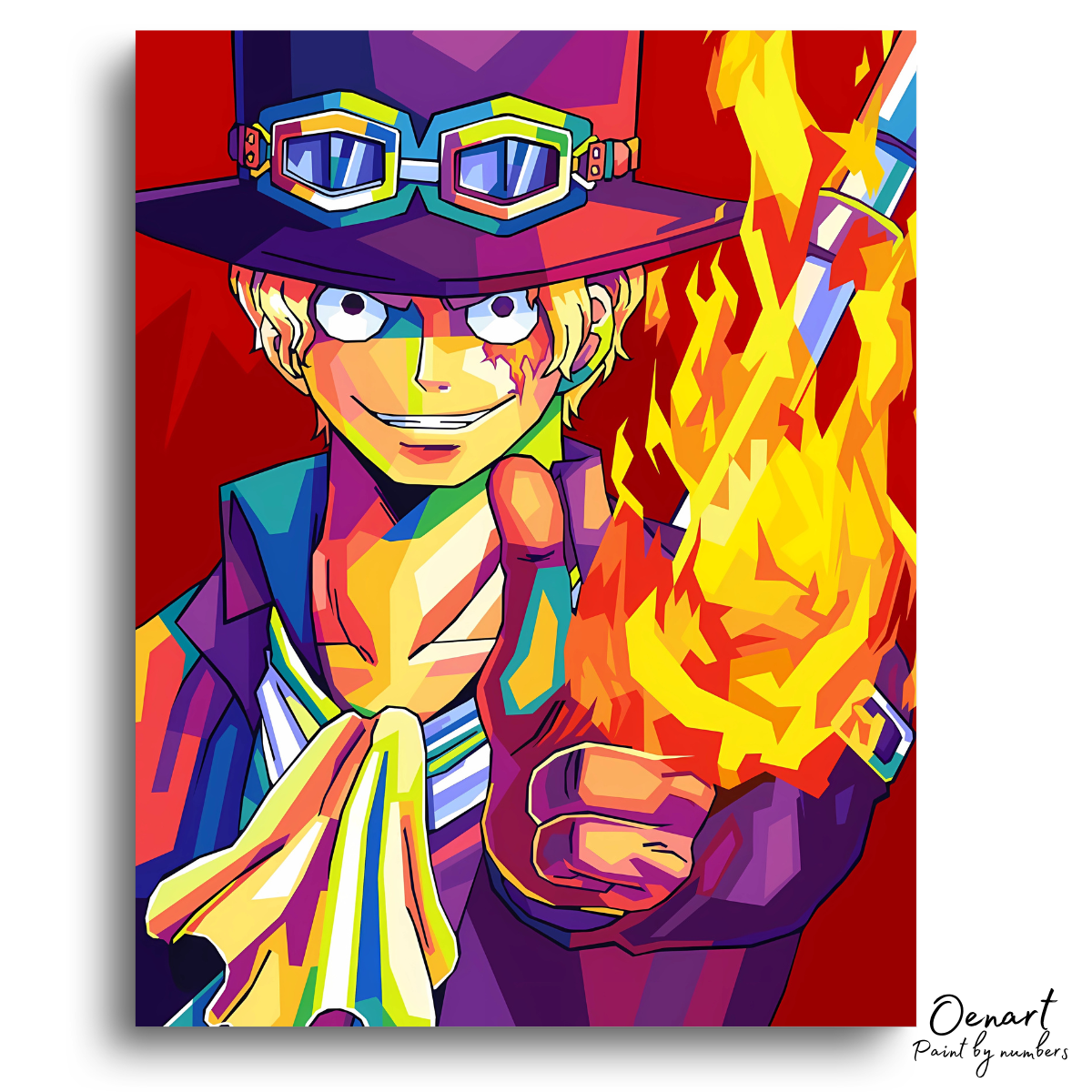 One Piece: Sabo Pop Art - Anime Paint By Numbers Kit