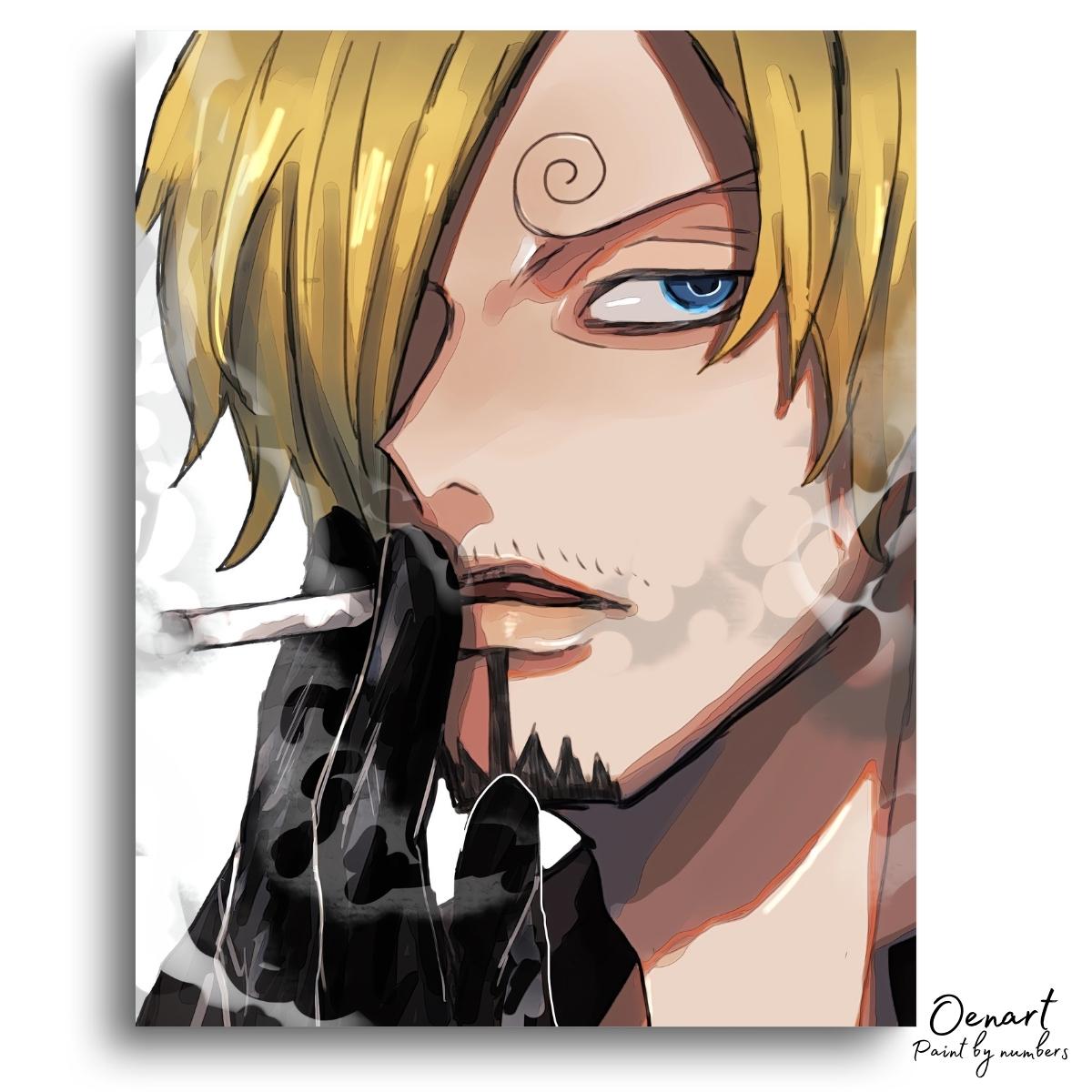 One Piece: Sanji Portrait - Anime Paint By Numbers Kit