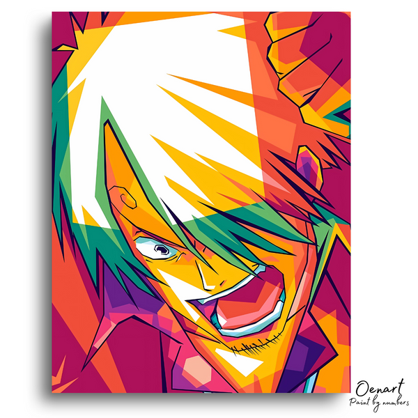 One Piece: Sanji Wpap Pop Art - Anime Diamond Painting
