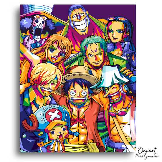 One Piece: Straw Hat Crew Pop Art - Anime Paint By Numbers Kit