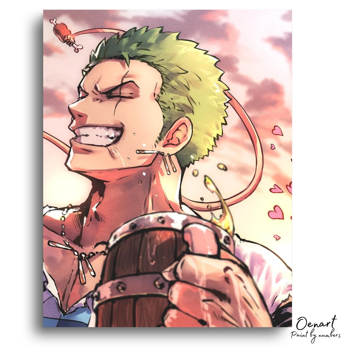 One Piece: Zoro - Anime Paint By Numbers Kit