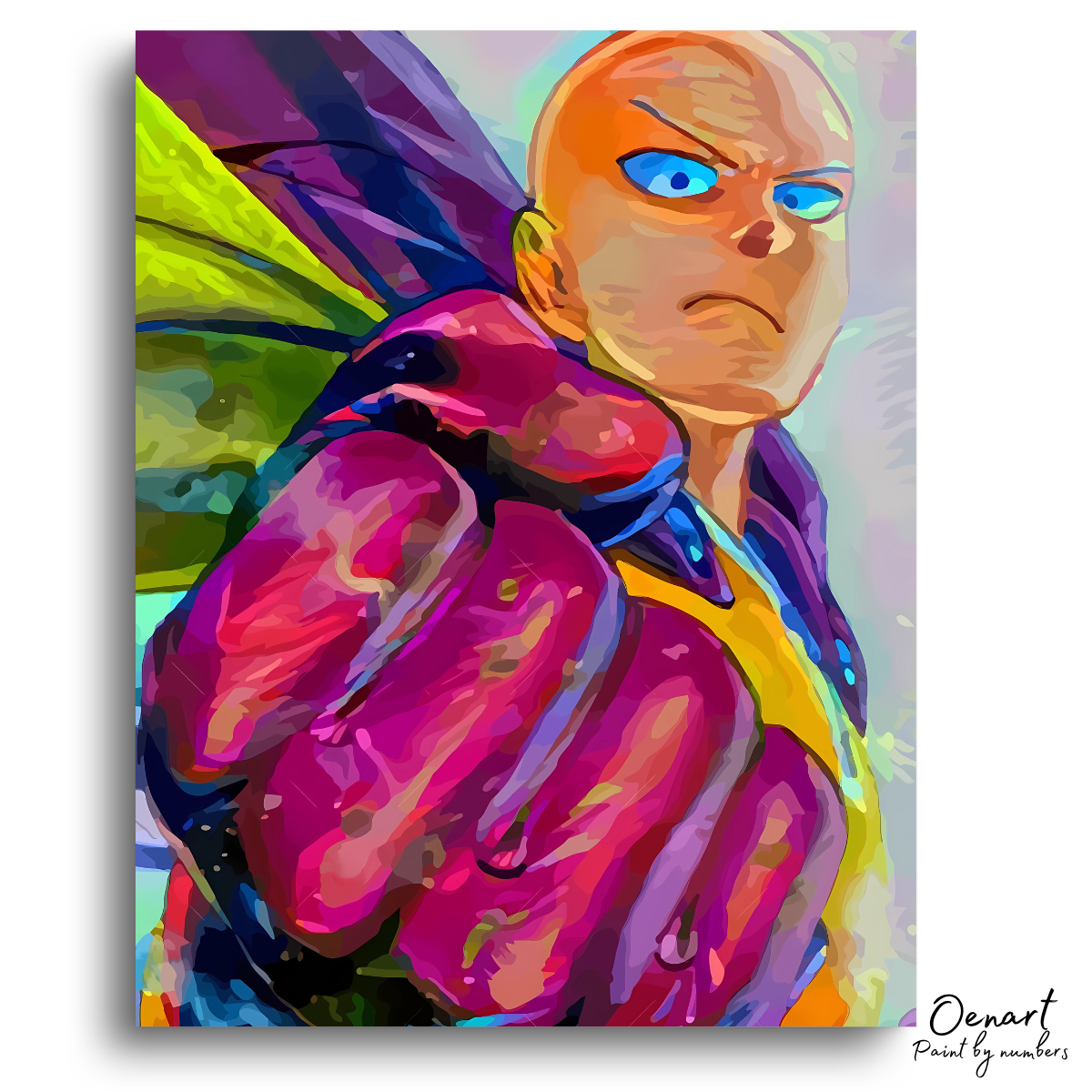 One Punch Man: Saitama Art - Anime Paint By Numbers Kit