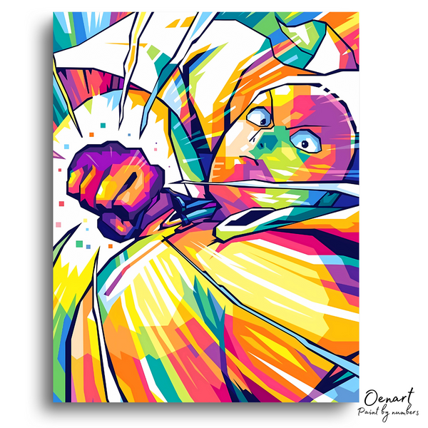 One Punch Man: Saitama Pop Art - Anime Diamond Painting