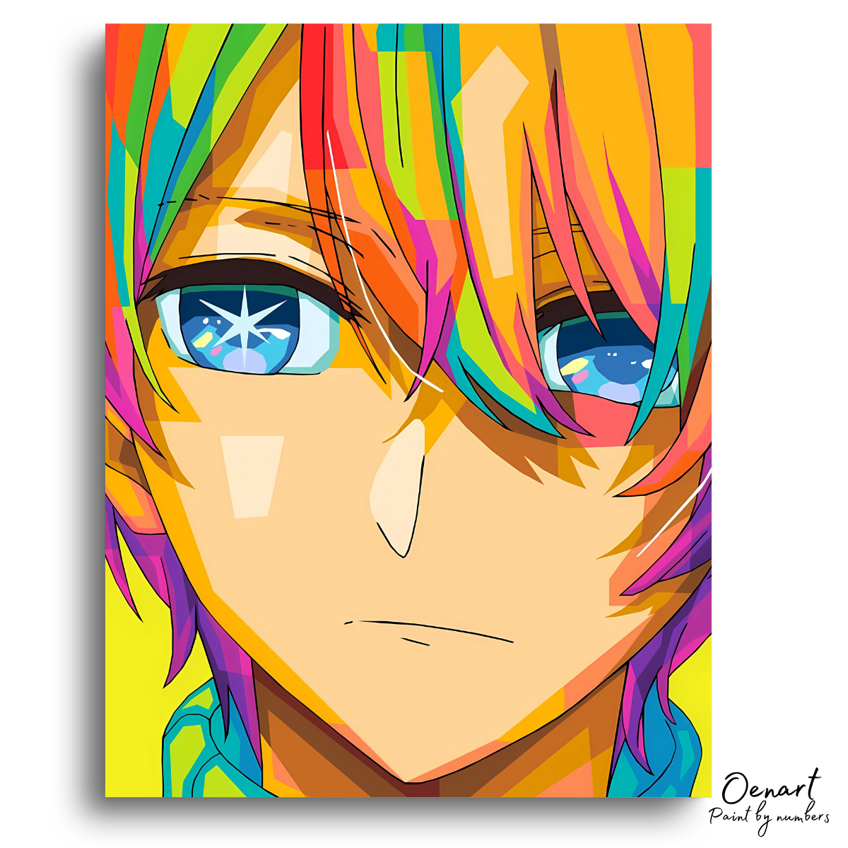 Oshi no Ko: Aqua Pop Art - Anime Paint By Numbers Kit