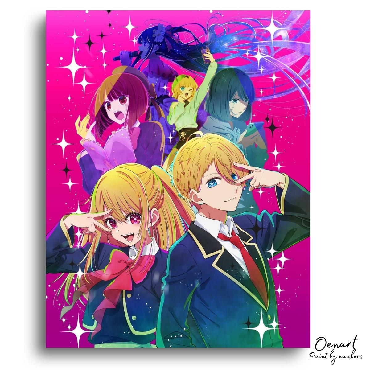 Oshi no Ko: Team - Anime Paint By Numbers Kit