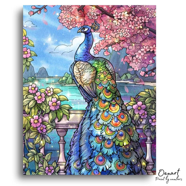 Peacock Bird: Paint By Numbers Kit