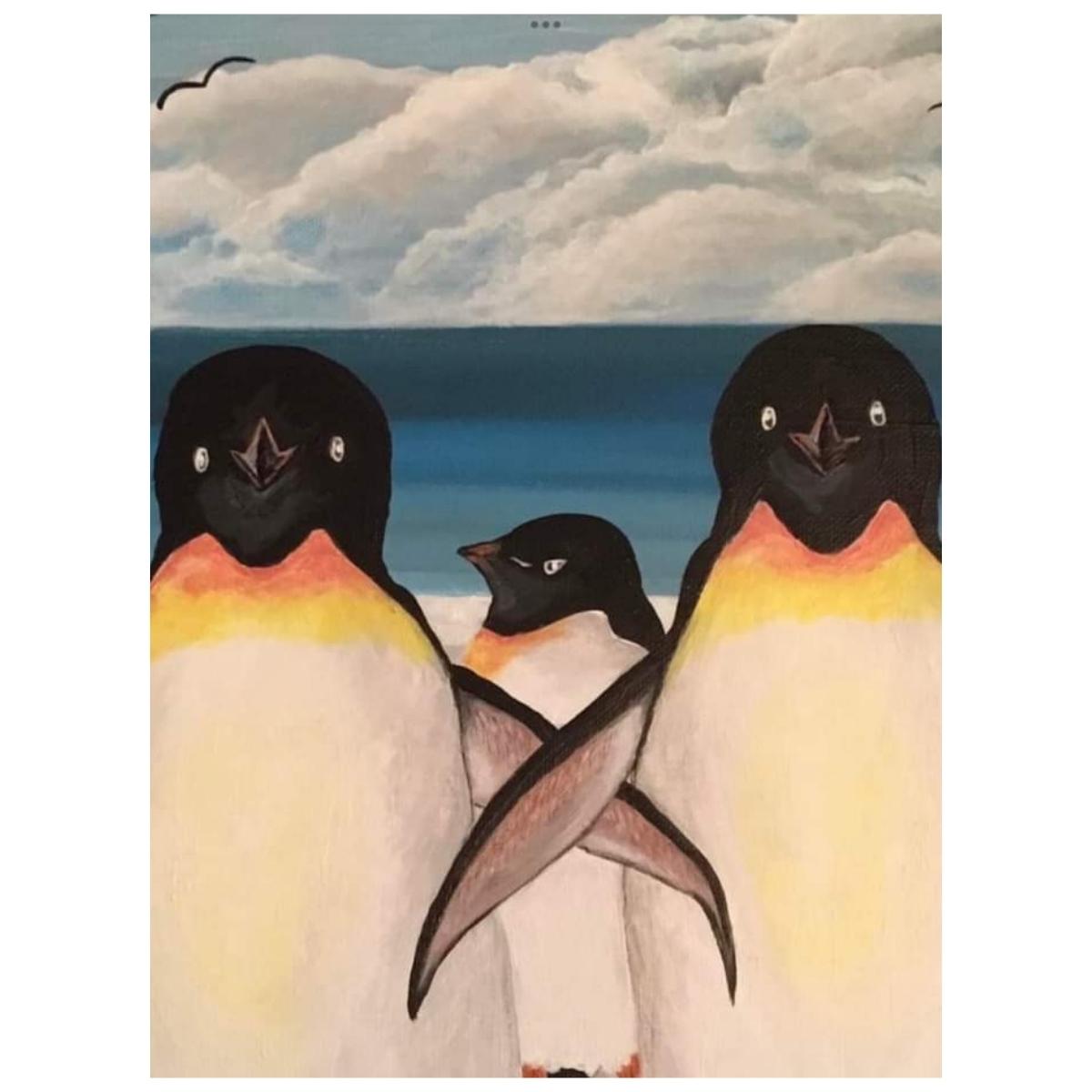 Penguins Family: Paint By Numbers Kit