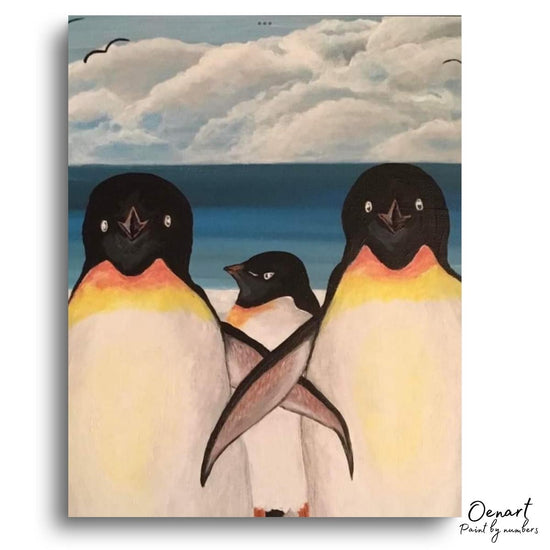 Penguins Family: Paint By Numbers Kit