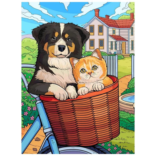 Pet's Friendship: Paint By Numbers Kit