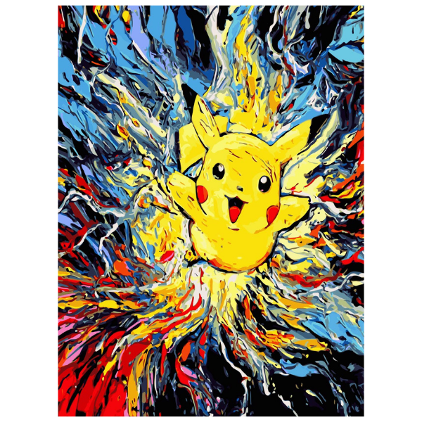 Pokemon: Pika the light - Paint By Numbers Kit