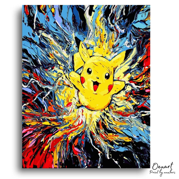 Pokemon: Pika the light - Paint By Numbers Kit