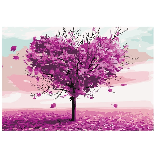 Purple Tree - Paint By Numbers Kit