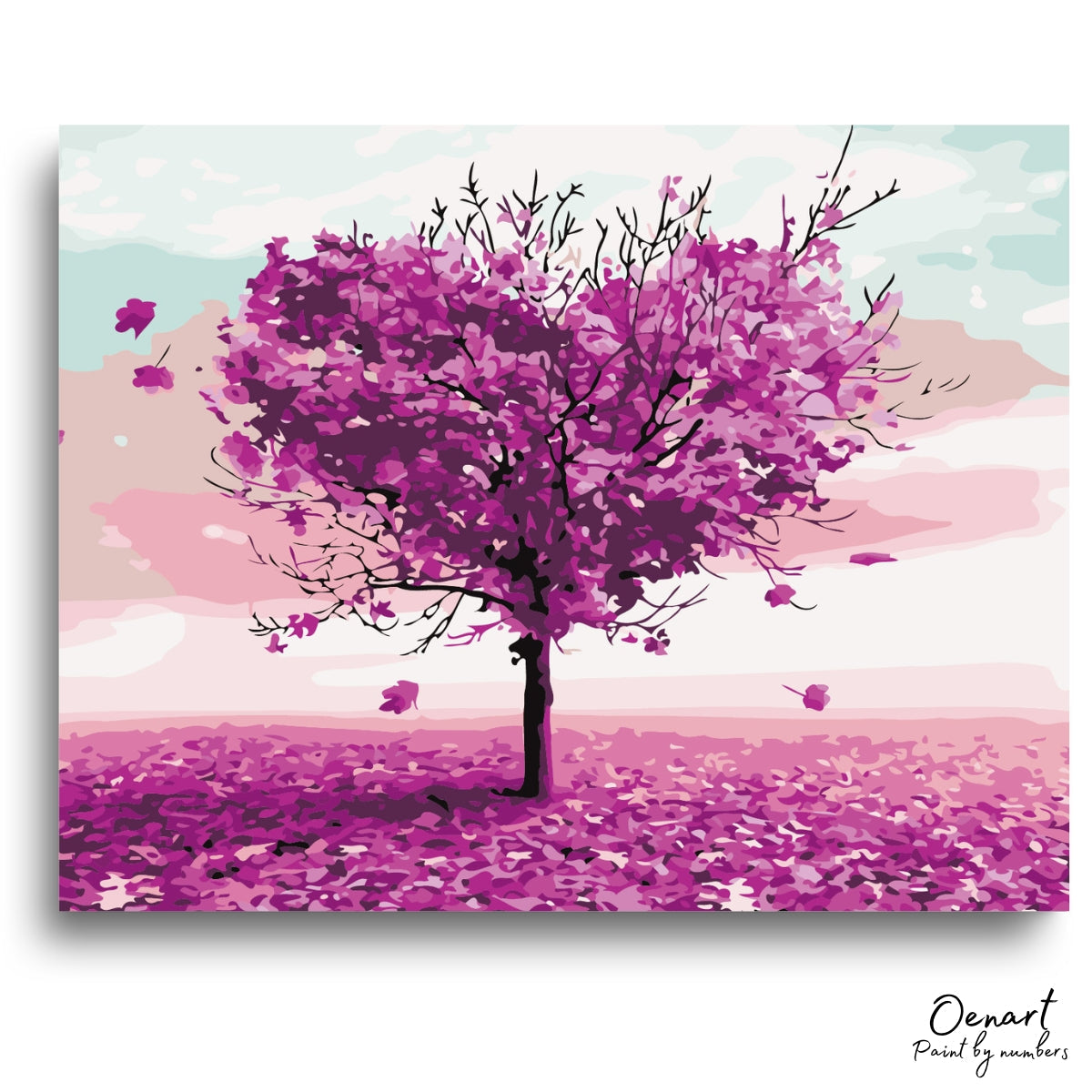 Purple Tree - Paint By Numbers Kit