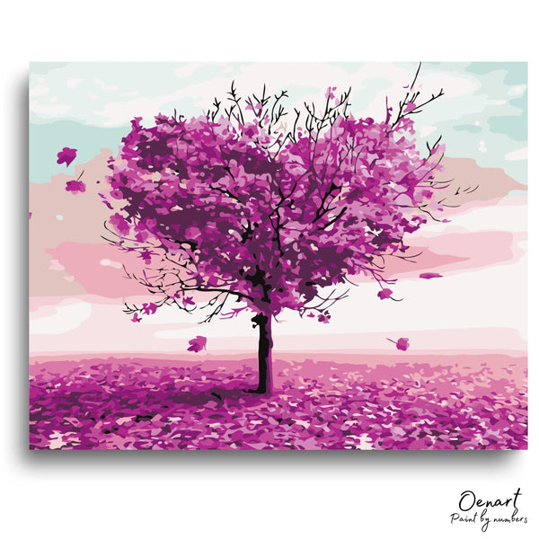 Purple Tree - Paint By Numbers Kit