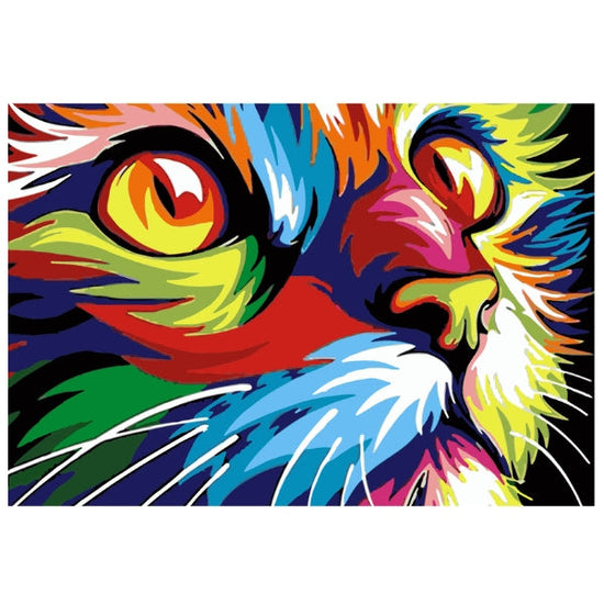 Rainbow Cat: Paint By Numbers Kit