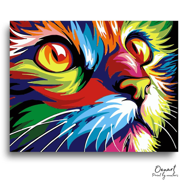 Rainbow Cat: Paint By Numbers Kit