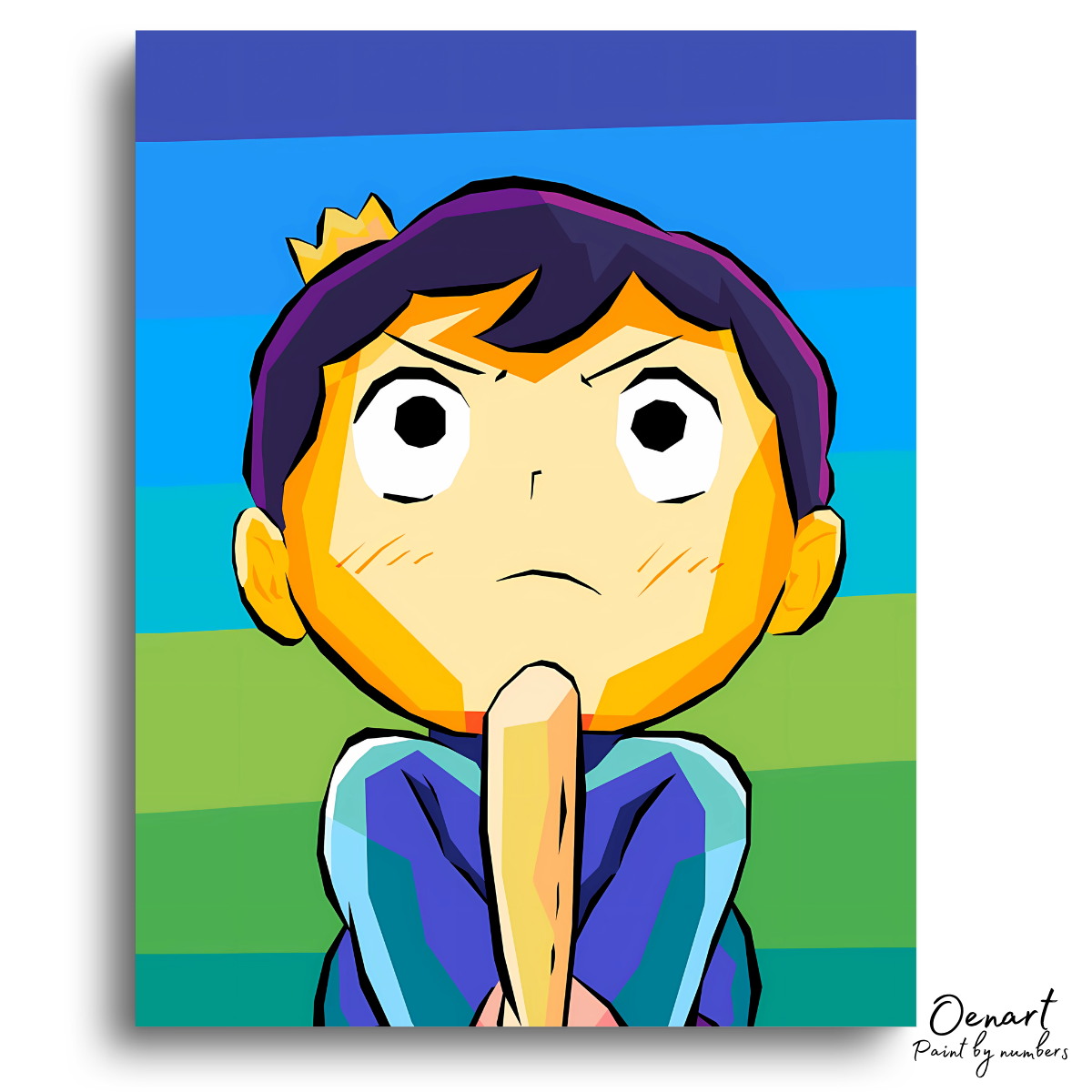 Ranking of Kings: Cute Bojii Pop Art - Anime Paint By Numbers Kit