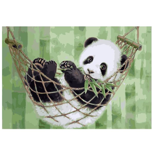 Resting Panda: Paint By Numbers Kit