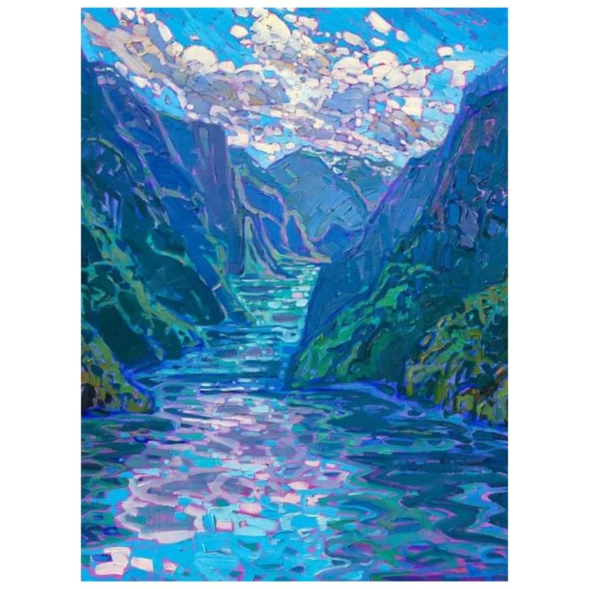 River & Mountains: Paint By Numbers Kit