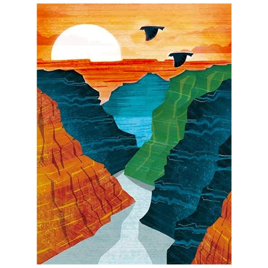 River & Sunset: Paint By Numbers Kit