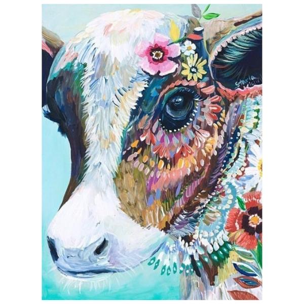 Rosy Cow: Paint By Numbers Kit