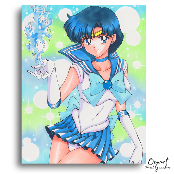 Sailor Moon: Ami Mizuno Sailor Mercury - Anime Paint By Numbers Kit