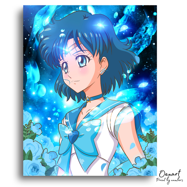 Sailor Moon: Ami Sailor Mercury - Anime Paint By Numbers Kit